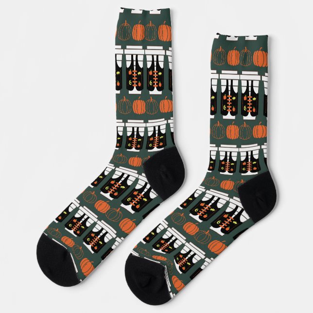 Pumpkin Spice Latte (PSL) Socks (Left)