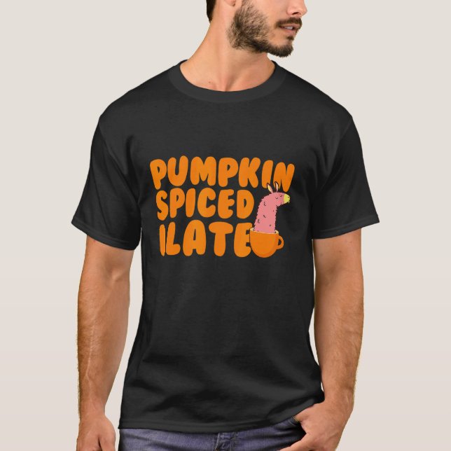 Pumpkin Spice Latte  Pun Tee  Llama (Front)
