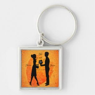 Pumpkin Spice Latte Romantic Glamourous Boho Chic Key Ring