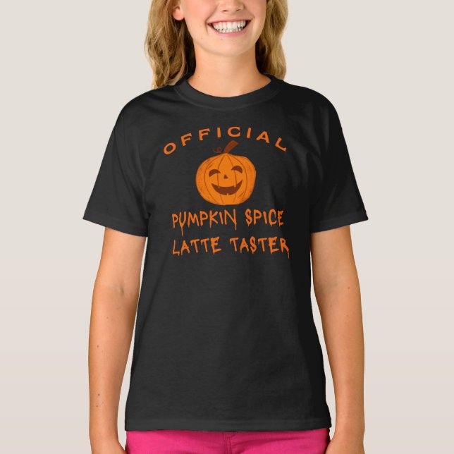 Pumpkin Spice Latte Taster Halloween T-Shirt (Front)