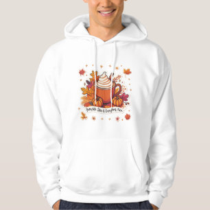 Pumpkin Spice Latte Vibes Cozy Autumn Coffee Lover Hoodie