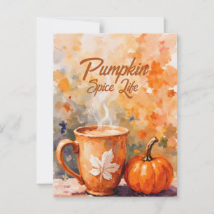 Pumpkin Spice Life Postcard