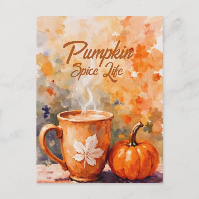 Pumpkin Spice Life Postcard (Front)