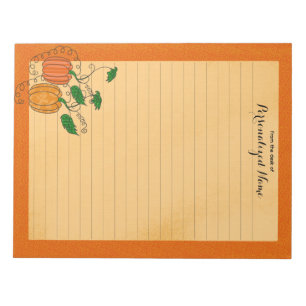 Pumpkin Spice - Lined Notepad