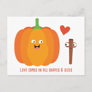 Pumpkin Spice Love Cute Fall Postcard