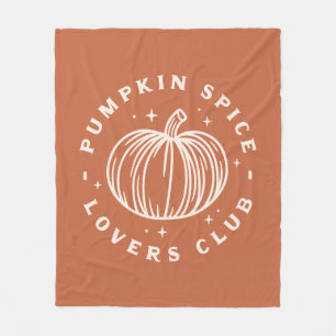 Pumpkin Spice Lovers Club Fleece Blanket