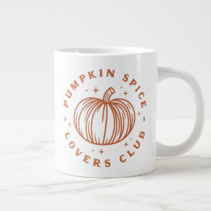 Pumpkin Spice Lovers Club Large Coffee Mug