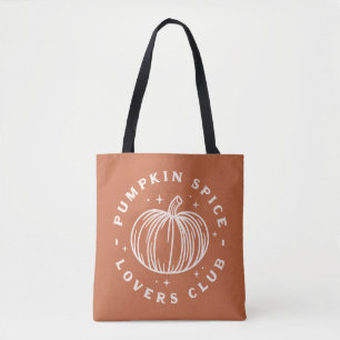 Pumpkin Spice Lovers Club Tote Bag
