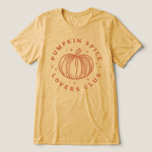 Pumpkin Spice Lovers Club Tri-Blend Shirt