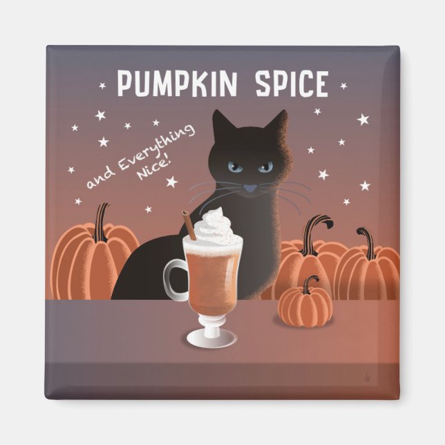 Pumpkin Spice Magnet (Front)