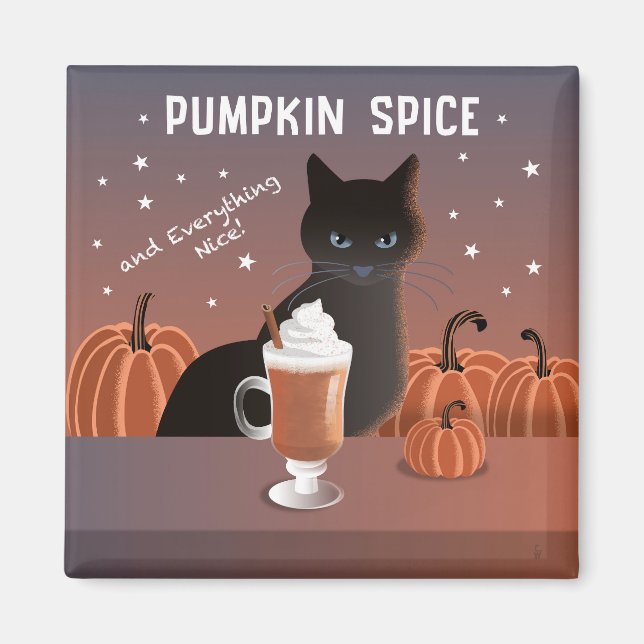 Pumpkin Spice Magnet (Front)