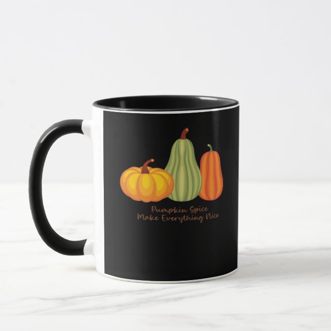 Pumpkin Spice Make Everything Nice Mug (Left)
