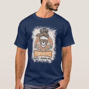 Pumpkin Spice Makes Auntie Nice Coffee Lover Siste T-Shirt