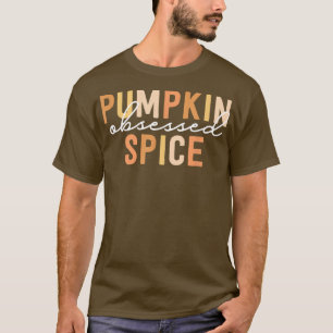 Pumpkin Spice Obsessed Coffee PSL Vintage Fall Ret T-Shirt