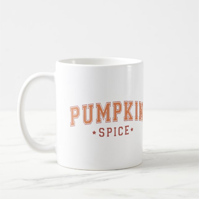 Pumpkin Spice Personalised Coffee Mug (Left)