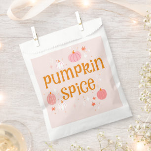 Pumpkin Spice Pink Halloween  Favour Bags
