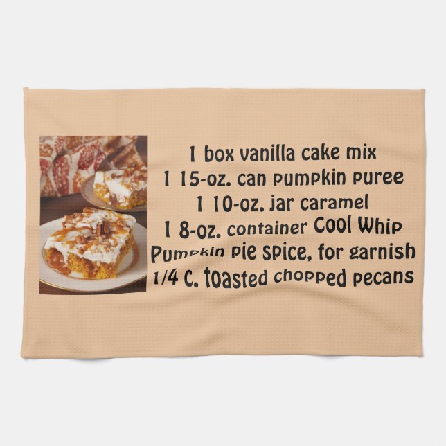 Pumpkin Spice Poke Tea Towel (Horizontal)