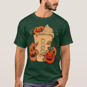 Pumpkin Spice Pumpkin Face Happy Halloween Paty Co T-Shirt
