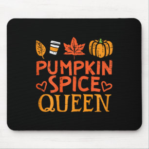 Pumpkin Spice Queen Fun Autumn Fall Season Women G Mouse Mat