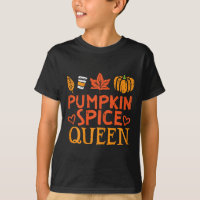 Pumpkin Spice Queen Fun Autumn Fall Season Women G