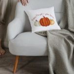 Pumpkin Spice Season cute pumpkin for Autumn lover Cushion<br><div class="desc">celebrate the Autumn with this cute orange colourful watercolors pumpkins Pillow for decorate you home on Thanksgiving .  for pumpkin spice coffee lovers . Best Gift For Your Friends And Family</div>