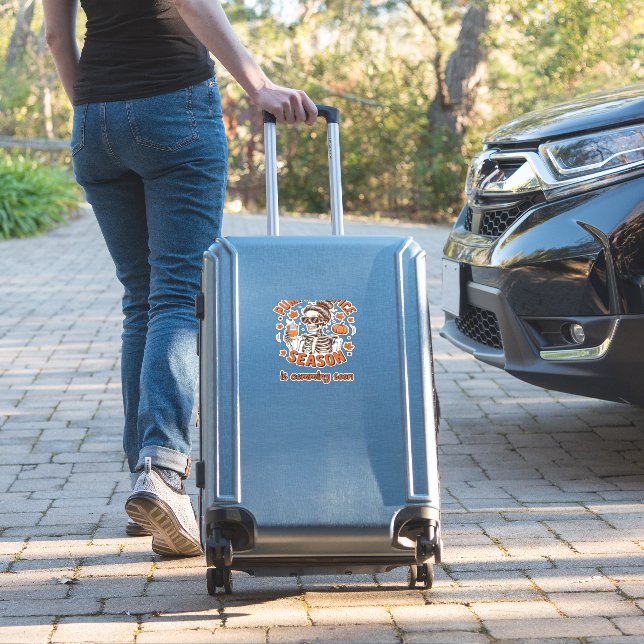 Pumpkin Spice Season is Comming Soon Halloween Fal (Suitcase Insitu)