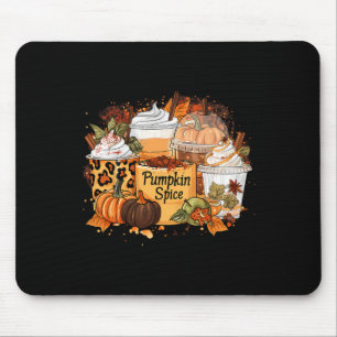 Pumpkin Spice Season Latte Coffee Lover Fall Thank Mouse Mat