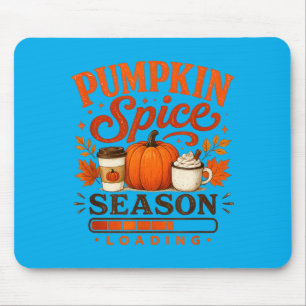 Pumpkin Spice Season Loading Funny Fall Autumn Mouse Mat