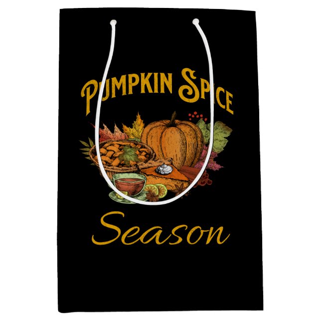 Pumpkin Spice Season Medium Gift Bag (Front)