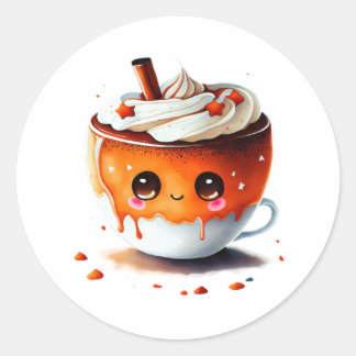  Pumpkin spice season, pumpkin spice         Classic Round Sticker
