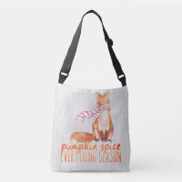 Pumpkin Spice Season Sitting Fox 