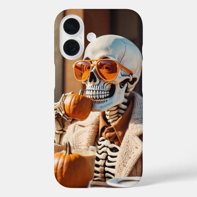 Pumpkin Spice Skeleton Case-Mate iPhone Case (Back)