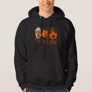 Pumpkin Spice Soccer Ball Tis The Season Fall Than Hoodie