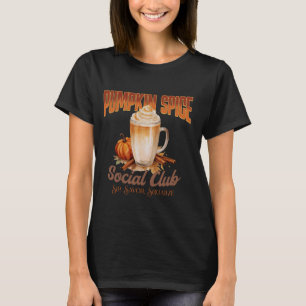 Pumpkin Spice Social Club, Cute Fall Coffee Coquet T-Shirt