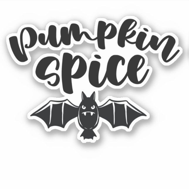 Pumpkin Spice - Spooky Halloween Bat (Front)