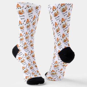 Pumpkin Spice Spooky Vibes Personalised Socks