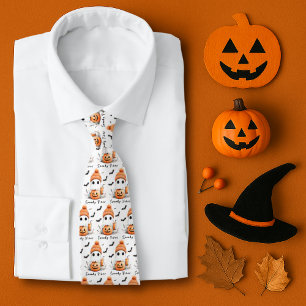 Pumpkin Spice Spooky Vibes Personalised Tie