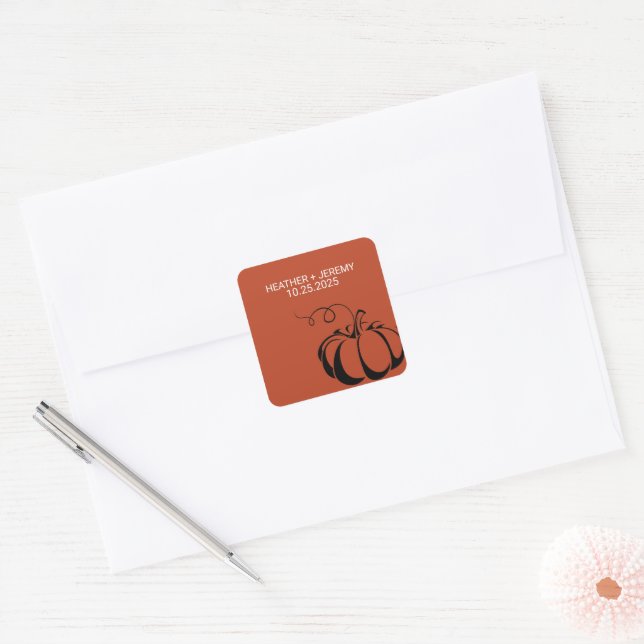 Pumpkin Spice Square Sticker (Envelope)