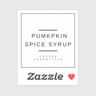 Pumpkin Spice Sticker
