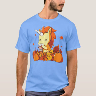 Pumpkin Spice Unicorn Thanksgiving Day, Fall Autum T-Shirt
