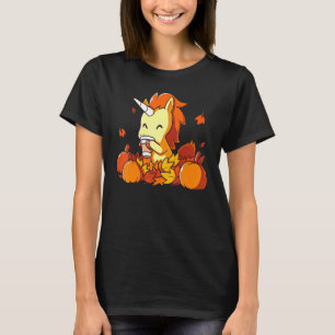 Pumpkin Spice Unicorn Thanksgiving Day Fall Autumn T-Shirt