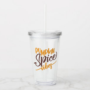 Pumpkin Spice Vibes Acrylic Tumbler