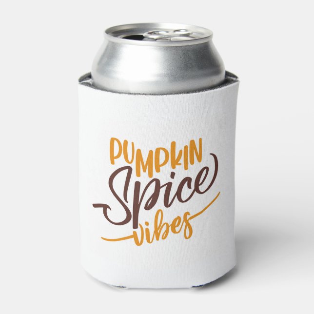 Pumpkin Spice Vibes Can Cooler (Can Front)