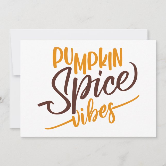 Pumpkin Spice Vibes Card (Front)