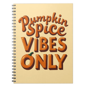 Pumpkin Spice Vibes Only – Retro 70s Groovy Notebook