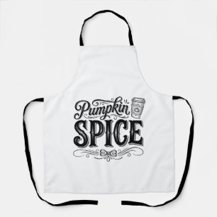 Pumpkin Spice Vintage Coffee Fall Shirt Design_1 Apron
