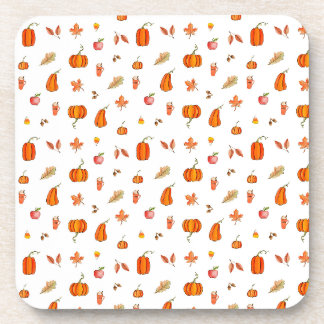 Pumpkin Spice Watercolor Coaster