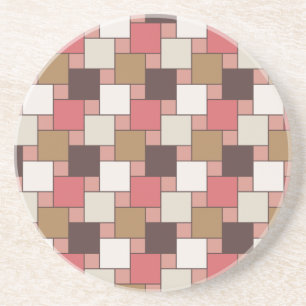 Pumpkin Spice Weave Pattern Coaster