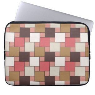 Pumpkin Spice Weave Pattern Laptop Sleeve