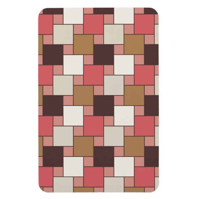 Pumpkin Spice Weave Pattern Magnet (Vertical)